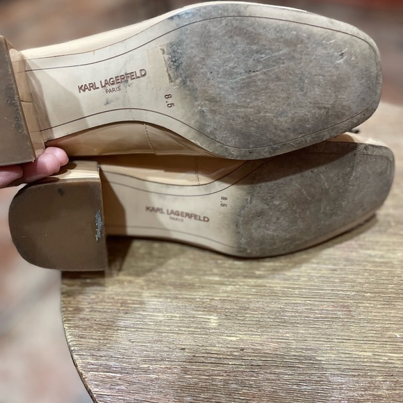 Karl Lagerfeld Cindi Low Block Heels sz 8.5 - Picture 8 of 8